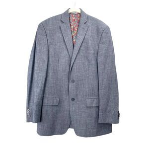 Michael Kors‎ cotton 2 button blazer jacket sport coat Sz 38R